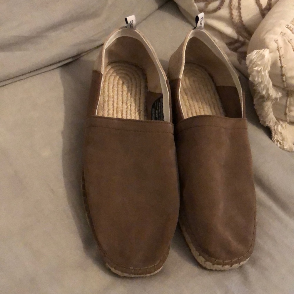 ONIA mens suede Zach espadrilles- size US 8 EU 41